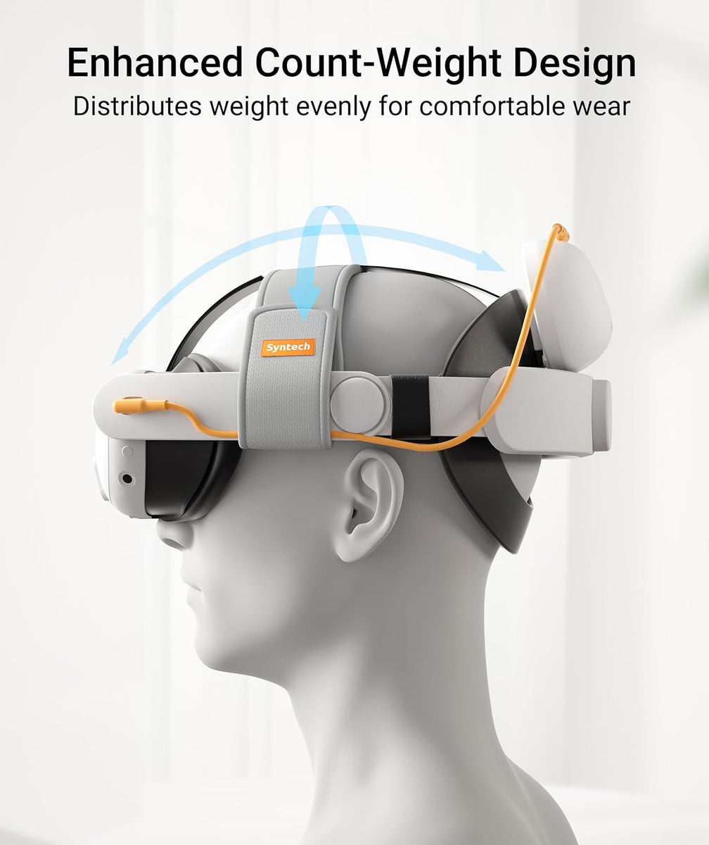 Syntech akkumulátoros fejpánt - Meta Quest 3 és 3S headsethez | INFUZE.HU