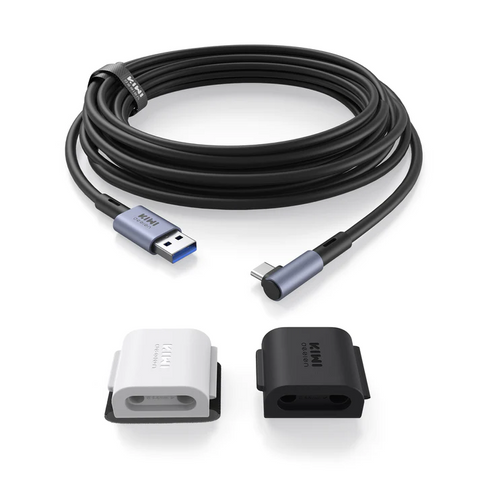 KIWI Design - VR Link kábel - USB 3.0 - USB-C - 5 méter - Quest 1, 2, 3, Pico 4 kompatibilis