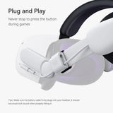 KIWI Design akkumulátoros Elite fejpánt Oculus/Meta Quest 2-höz